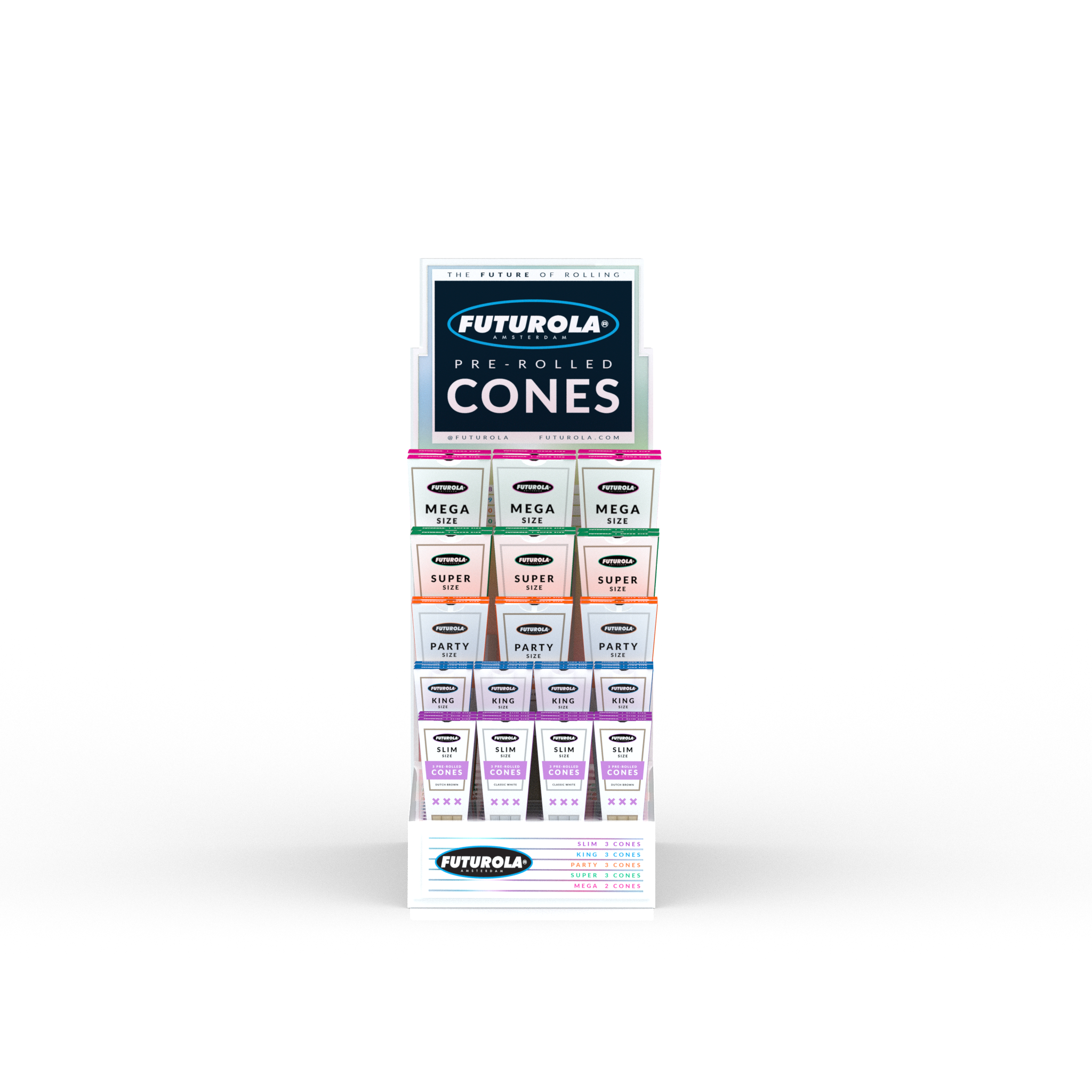 CLASSIC PRE-ROLLED CONES DISPLAY REFILL [Wholesale] - FUTUROLA